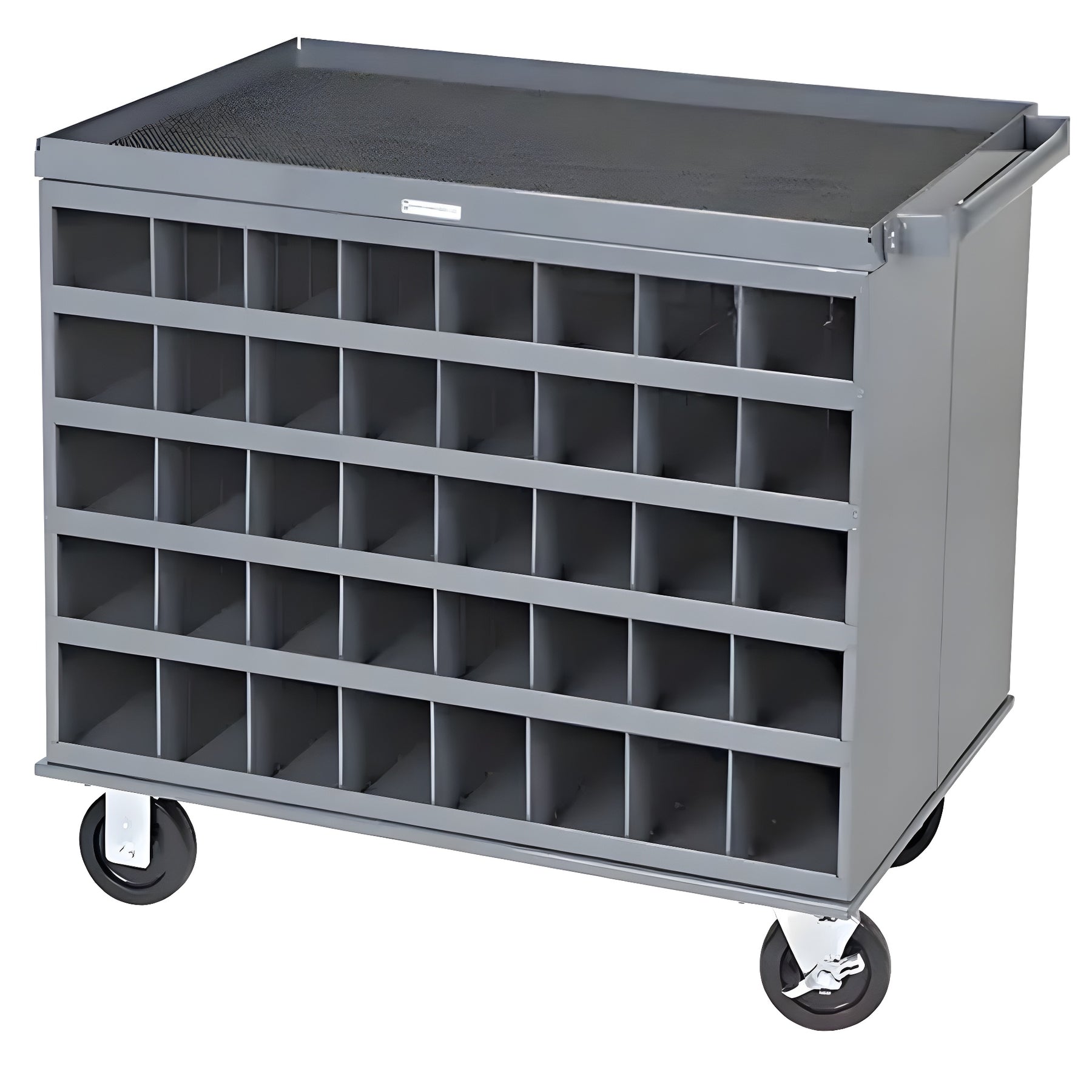Durham Manufacturing Heavy-Duty 2-Sided Mobile Carts/Work Stations, 1000 lbs. Capacity, 34" x W, 32" x H, 24" D, All-Welded - 1 EA