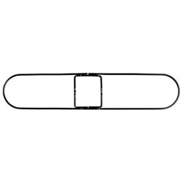 Dust Mop Frame, Clipper Style, 5" x 24"- 1 Ea