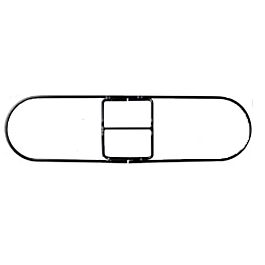 Dust Mop Frame, Snapper Style, 5" x 48"- 1 Ea