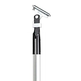 Dust Mop Handle, Clipper Style, Aluminum, Blue Grip, 60"- 1 Ea