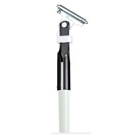 Dust Mop Handle, Clipper Style, Fiberglass, White, 60"- 1 Ea