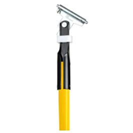 Dust Mop Handle, Clipper Style, Fiberglass, Yellow, 60"- 1 Ea