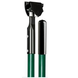 Dust Mop Handle, Snapper Style, Fiberglass, Green, 60"- 1 Ea