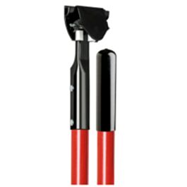 Dust Mop Handle, Snapper Style, Fiberglass, Red, 60"- 1 Ea