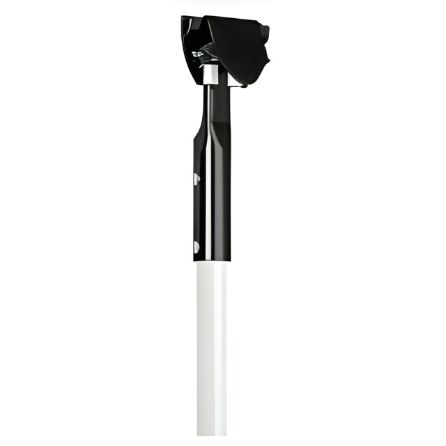 Dust Mop Handle, Snapper Style, Fiberglass, White, 60"- 1 Ea