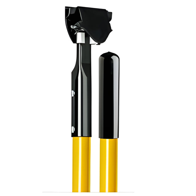 Dust Mop Handle, Snapper Style, Fiberglass, Yellow, 60"- 1 Ea