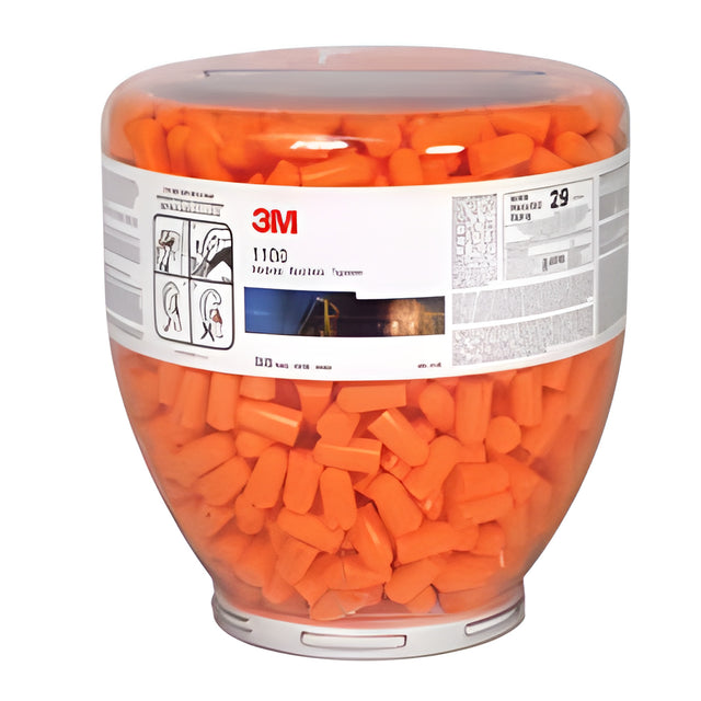 E-A-R 1100 Series Foam Earplugs Dispenser Bottle Refill, Bulk – 500 Pair / Canister, One Size Fits All