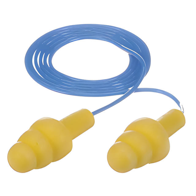 E-A-R Ultrafit Premolded Earplugs, Corded, Polybag, One-Size – 100 Pairs/Box