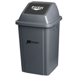 EZ-Push Garbage Container with Lid, 100 L- 1 Ea