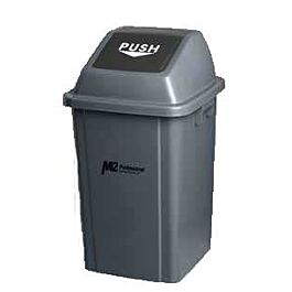 EZ-Push Garbage Container with Lid, 60 L- 1 Ea