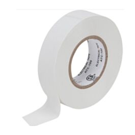 Electrical Tape, 19 mm x 18 m, White, 7 mils - 1 Roll