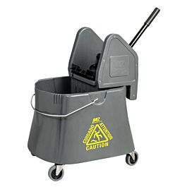Elephant Mop Bucket with Down Press Wringer, Grey, 40 Quart- 1 Each