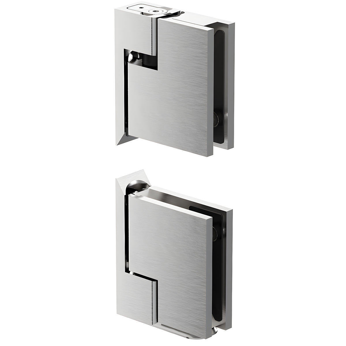 CRL Brushed Nickel Zero Hinge Set