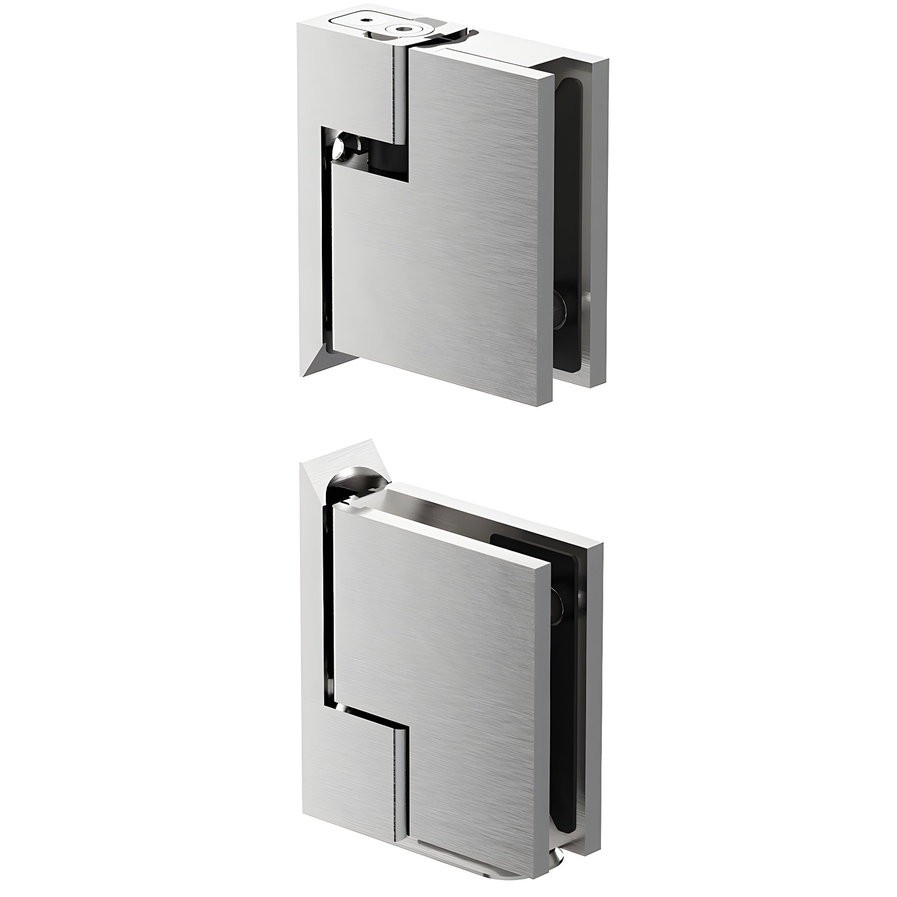 CRL Brushed Nickel Zero Hinge Set