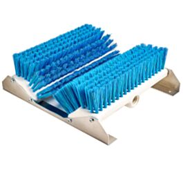 Extra Stiff Boot & Shoe Brush with Mounting Bracket, Blue - 1 Ea
