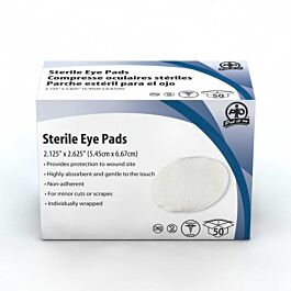 Eye Pads Oval, Sterile- 50 /Box
