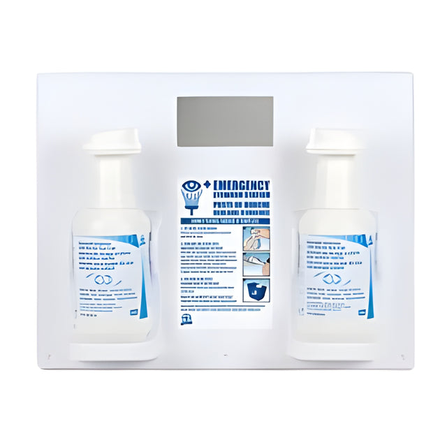 Eyewash Station with 2-500ml Eyewash, Eye Cup & Mirror