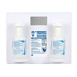 Eyewash Station with 2-500ml Eyewash, Eye Cup & Mirror- 1 Each