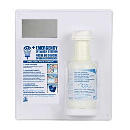 Eyewash Station with 500ml Eyewash, Eye Cup & Mirror- 1 Each