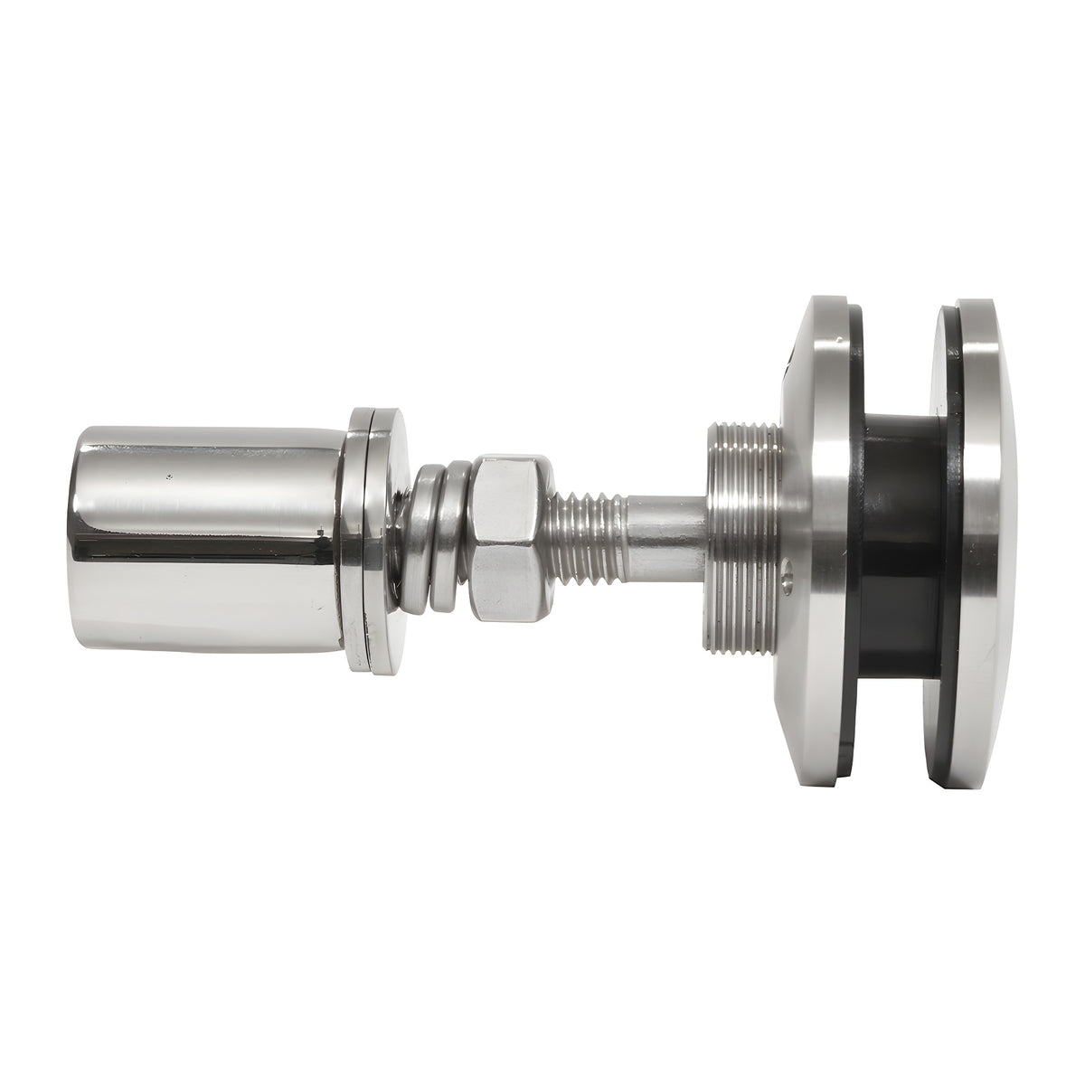 CRL 316 Polished Stainless Steel Swivel Combination Fastener for 3/8" to 9/16" Tempered Glass