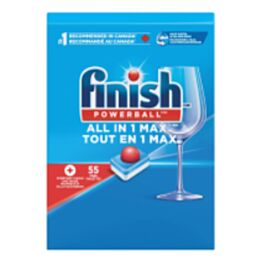 Finish All In 1 Max Dishwasher Detergent- 55 Tablets x 4 Boxes / Case