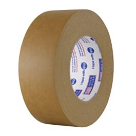 Flatback Tape, Medium Grade Paper, Kraft 72mm x 55m- 16 Rolls / Case