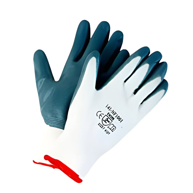 Foam Nitrile Coated Nylon Glove, Grey, Sz 07 (Small) – 12 Pairs/Bag