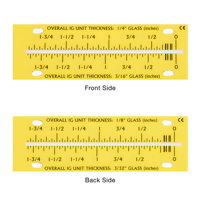 CRL Fractional and Metric Scale Set for MG1500 Glass Thickness Laser