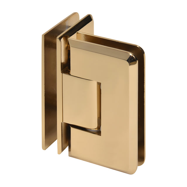 CRL French Gold Cologne 092 Series 90º Glass-to-Glass Hinge