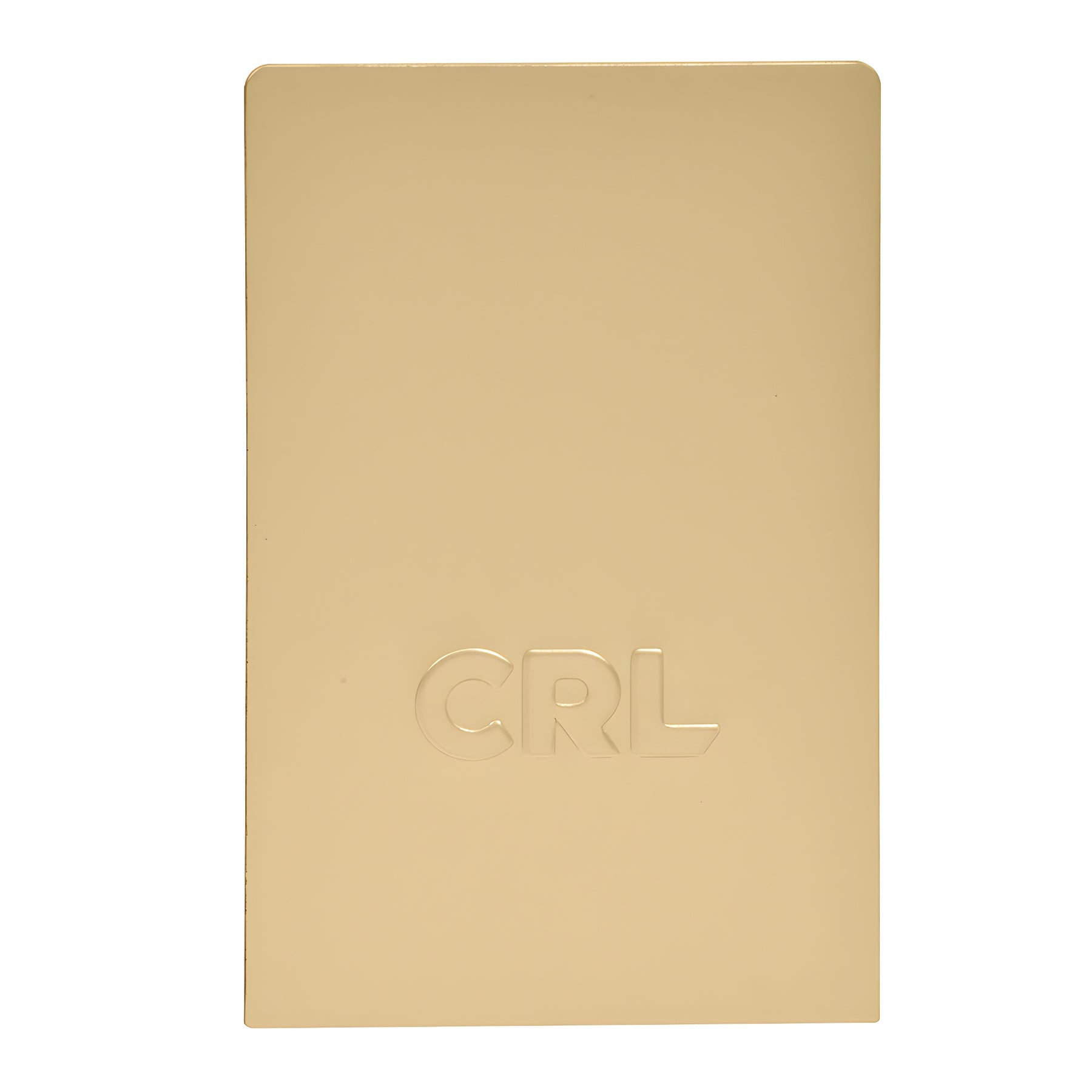 CRL Satin Brass End Cap for L25S Series Standard Square Base Shoe