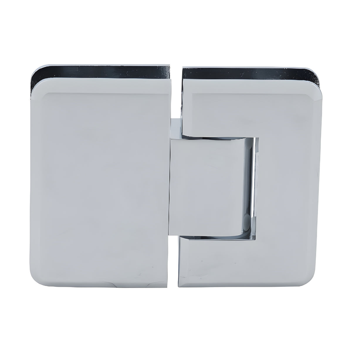 CRL Polished Chrome Pinnacle 380 Series Adjustable 180 Degree Glass-to-Glass Hinge