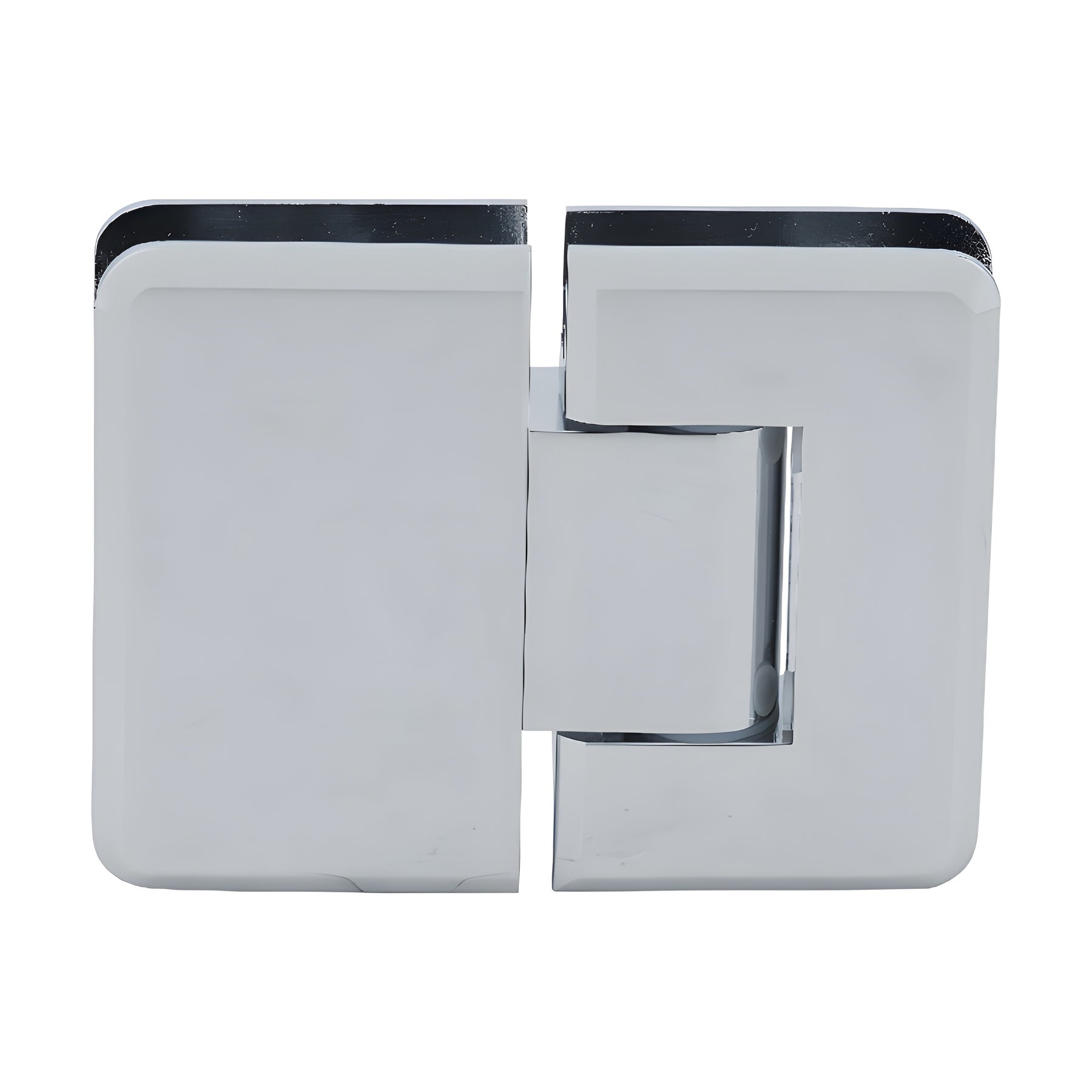 CRL Polished Chrome Pinnacle 380 Series Adjustable 180 Degree Glass-to-Glass Hinge