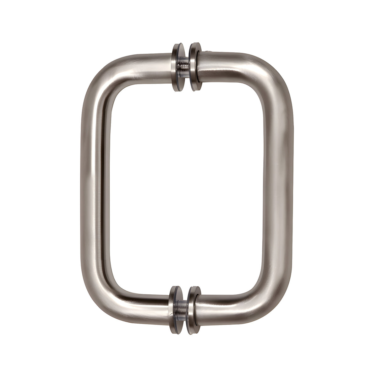 CRL Brushed Nickel 6" Tubular Back-to-Back 3/4" Diameter Shower Door Pull Handles