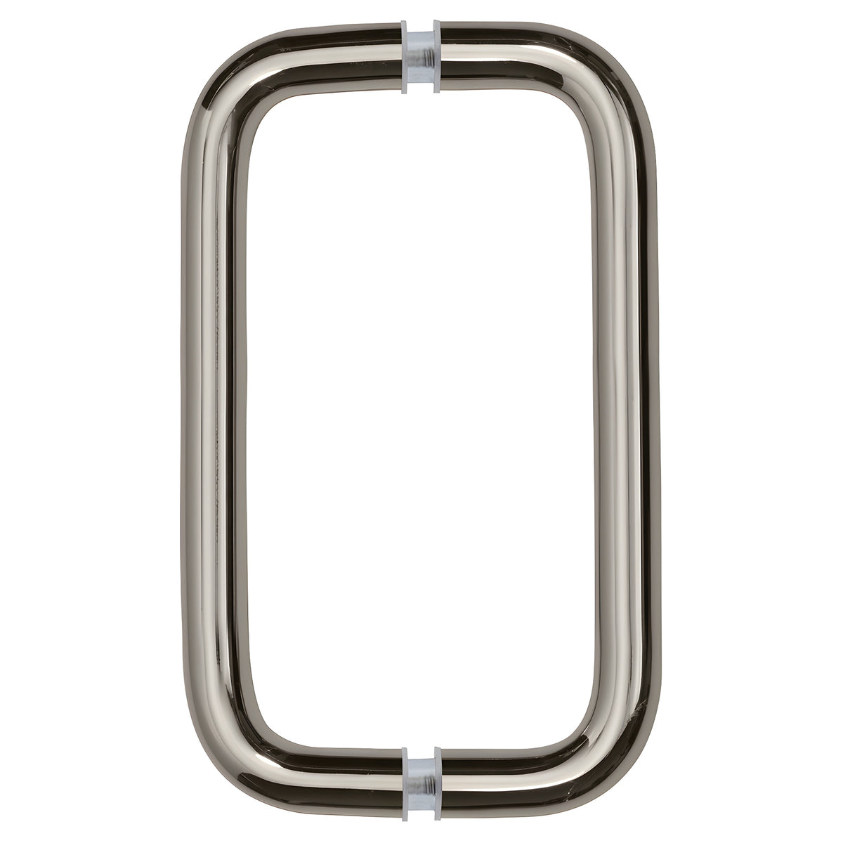 CRL Polished Nickel 8" Back-to-Back Solid 3/4" Diameter Pull Handles Without Metal Washers