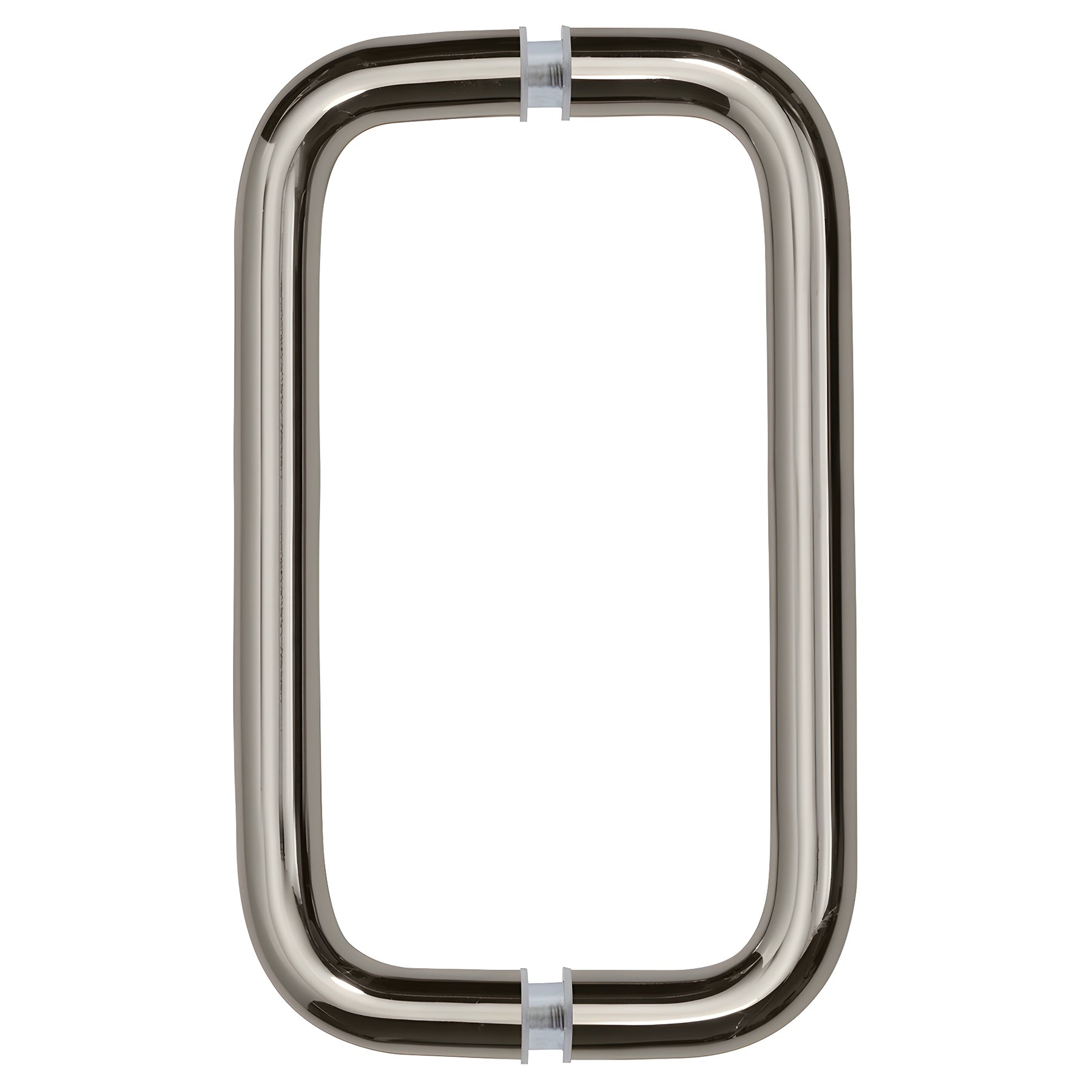 CRL Polished Nickel 8" Back-to-Back Solid 3/4" Diameter Pull Handles Without Metal Washers