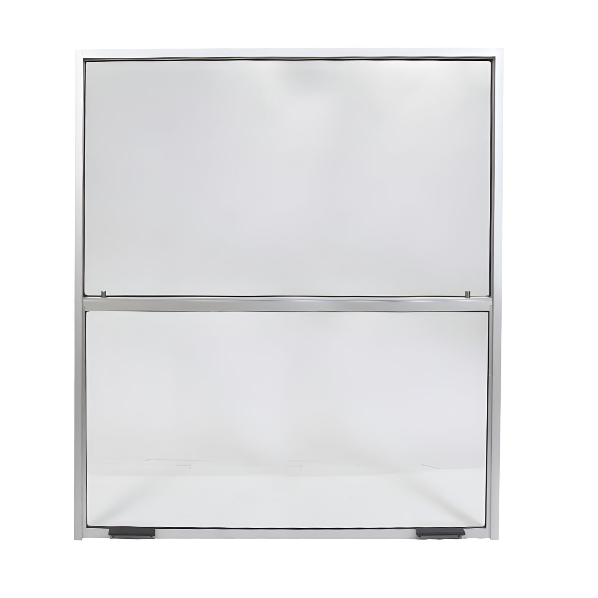 CRL Satin Anodized 36" x 36" Vertical Sliding Service Windows with 1/4" Clear Tempered Glass included No Screen