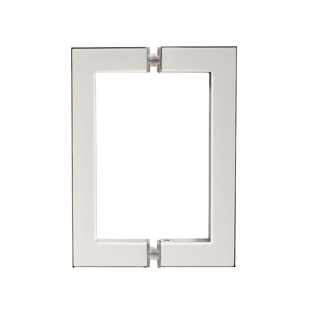 CRL Polished Nickel 6" x 6" SQ Series Square Tubing Back-to-Back Pull Handle