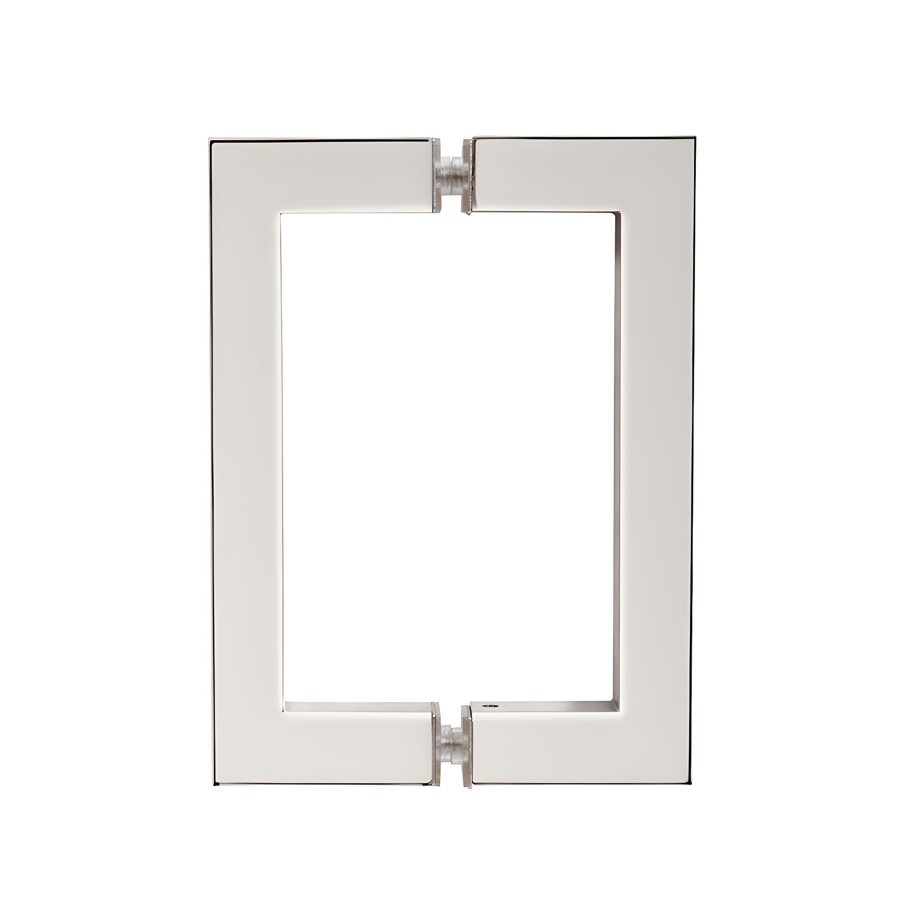CRL Polished Nickel 6" x 6" SQ Series Square Tubing Back-to-Back Pull Handle