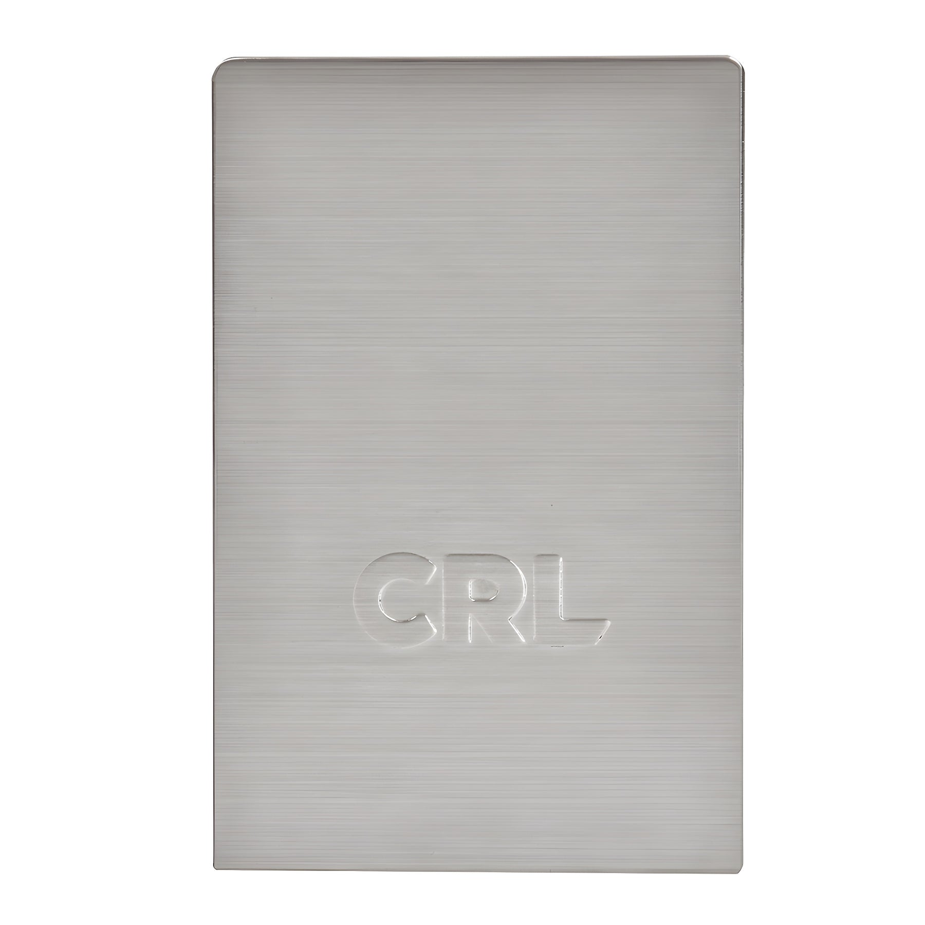 CRL Brushed Stainless End Cap for B5S Series Standard Square Base Shoe