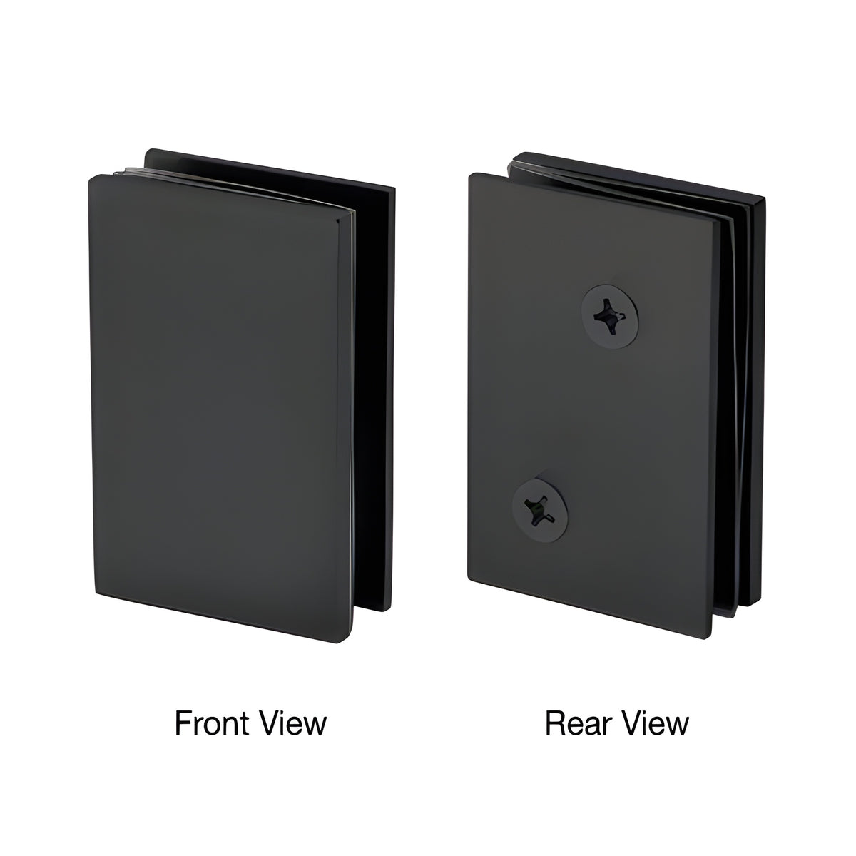 CRL Matte Black Cambridge Series Sliding Door 90 Degree Accessory Kit