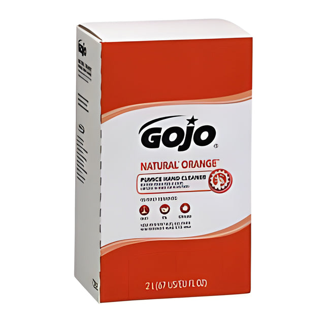 GOJO NATURAL ORANGE Pumice Hand Cleaner Refill for GOJO PRO TDX Dispenser- 2000 mL x 4 Cartridges / Case