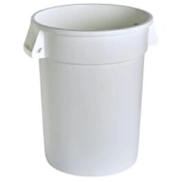 Garbage Container, 10 Gal, White- 1 Ea