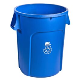 Garbage Container, 20 Gal, Blue / Recycling- 1 Ea