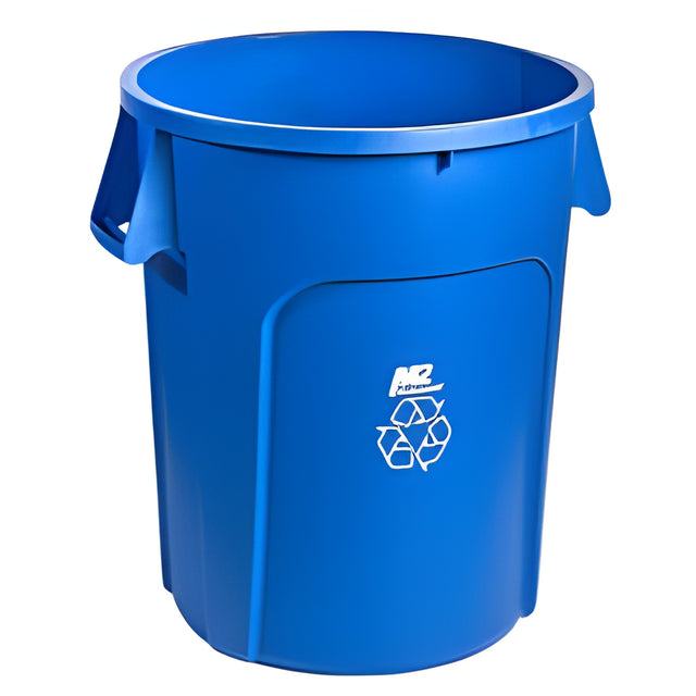 Garbage Container, 20 Gal, Blue / Recycling- 1 Ea, 20 Gallon