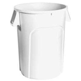 Garbage Container, 32 Gal, White- 1 Ea