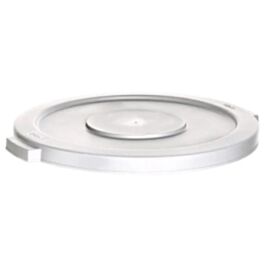 Garbage Container Lid, 10 Gal, White- 1 Ea