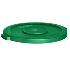Garbage Container Lid, 20 Gal, Green- 1 Ea