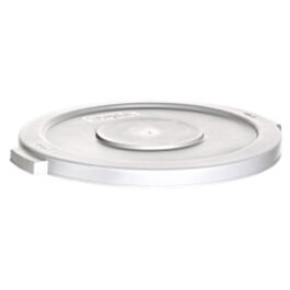 Garbage Container Lid, 20 Gal, White- 1 Ea