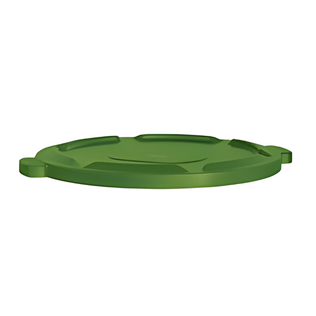 Garbage Container Lid, 32 Gal, Green- 1 Ea, 32 Gallon