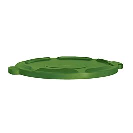 Garbage Container Lid, 44 Gal, Green- 1 Ea